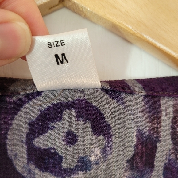 Button Front Patterned Boho Dress - Picture 5 of 8